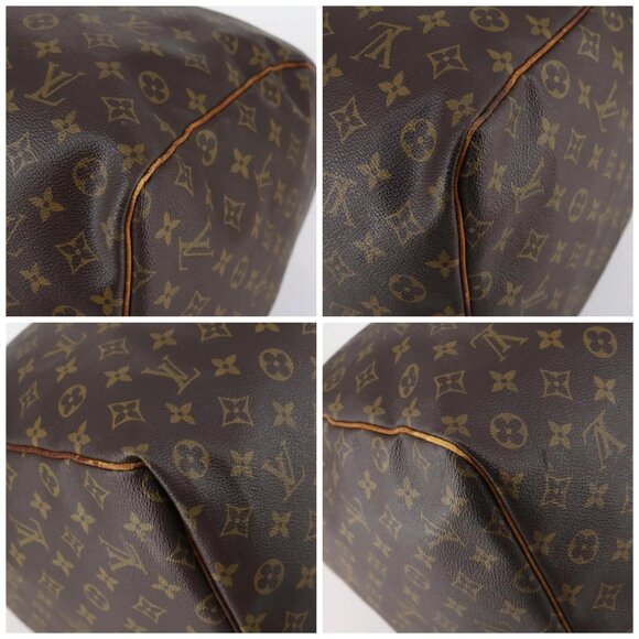LOUIS VUITTON Monogram Keepall 55 Boston Bag M41424 LV Auth 145141 - Picture 14 of 16